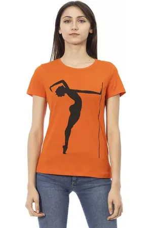 Trussardi Mujer, Camisetas, Naranja, Talla: L