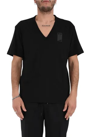 Mauro Grifoni Hombre, Camisetas, Negro, Talla: L