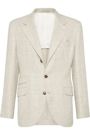 Brunello Cucinelli Hombre, Chaquetas, Gris, Talla: M