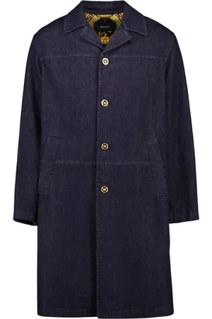 VERSACE Hombre, Abrigos, Azul, Talla: M