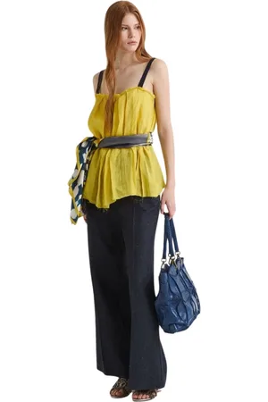 Maliparmi Mujer, Camisetas, Amarillo, Talla: XS