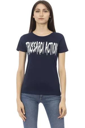 Trussardi Mujer, Camisetas, Azul, Talla: M
