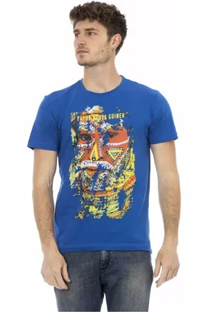 Trussardi Hombre, Camisetas, Azul, Talla: M