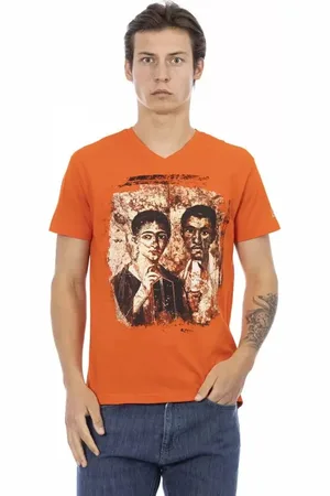Trussardi Hombre, Camisetas, Naranja, Talla: S