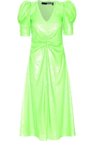 ROTATE Mujer, Vestidos, Verde, Talla: M