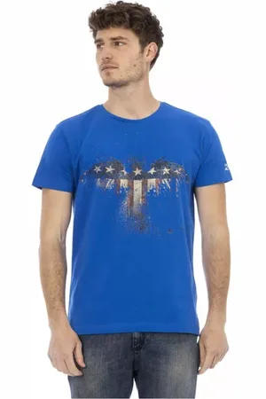 Trussardi Hombre, Camisetas, Azul, Talla: M