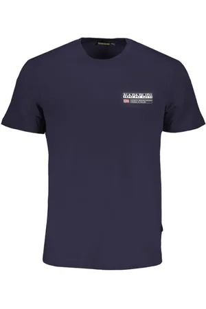 Napapijri Hombre, Camisetas, Azul, Talla: L