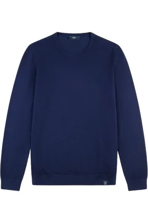 FAY Hombre, Camisetas, Azul, Talla: XL