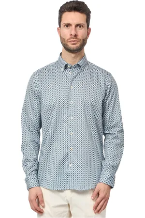 Bugatti Hombre, Camisas, Azul, Talla: 4XL
