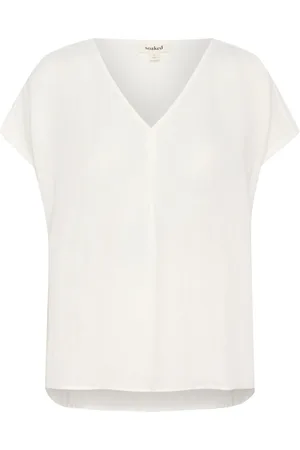 Soaked in Luxury Mujer, Blusas y Camisas, Blanco, Talla: XL