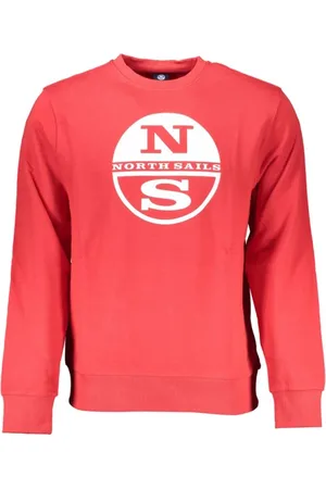 North Sails Hombre, Sudaderas, Rojo, Talla: L