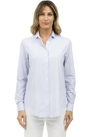 caliban Mujer, Blusas y Camisas, Azul, Talla: 4XL