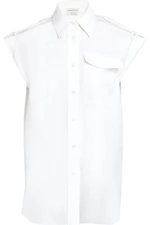 Alexander McQueen Mujer, Blusas y Camisas, Blanco, Talla: S