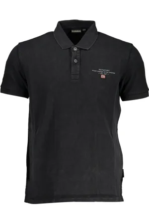 Napapijri Hombre, Camisetas, Negro, Talla: L