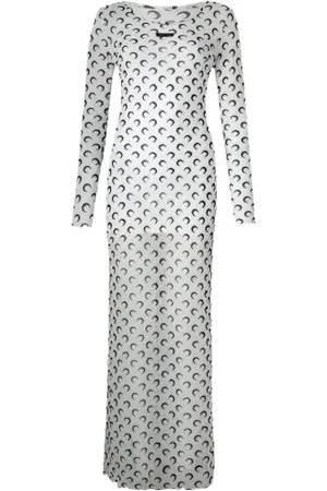 Marine Serre Mujer, Vestidos, Blanco, Talla: S