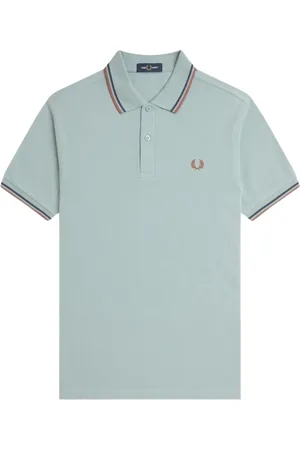 Fred Perry Hombre, Camisetas, Verde, Talla: XL