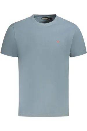 Napapijri Hombre, Camisetas, Gris, Talla: M
