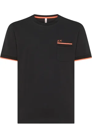 sun68 Hombre, Camisetas, Negro, Talla: L