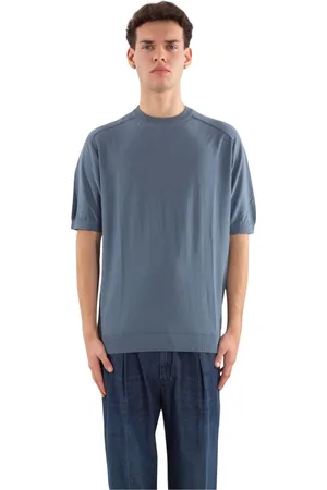 ELEVENTY Hombre, Camisetas, Azul, Talla: L
