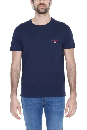 U.S. Polo Assn. Hombre, Camisetas, Azul, Talla: M