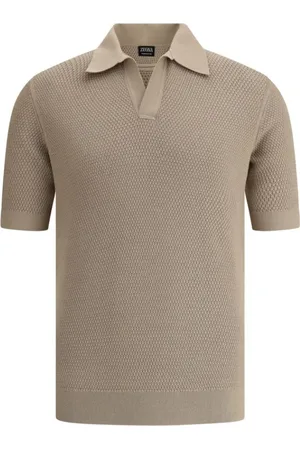 Ermenegildo Zegna Hombre, Camisetas, Marrón, Talla: M
