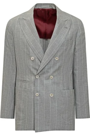 Brunello Cucinelli Hombre, Chaquetas, Gris, Talla: XL