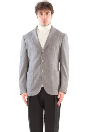 Biagio Santaniello Hombre, Chaquetas, Gris, Talla: M