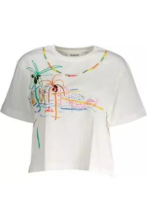 Desigual Mujer, Camisetas, Blanco, Talla: S