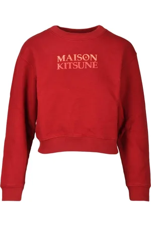 Maison Kitsuné Mujer, Sudaderas, Rojo, Talla: S