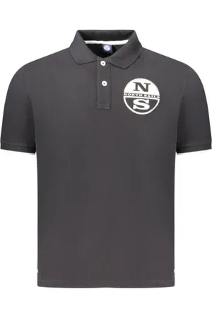 North Sails Hombre, Camisetas, Negro, Talla: L