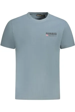 Napapijri Hombre, Camisetas, Azul, Talla: S
