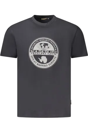 Napapijri Hombre, Camisetas, Negro, Talla: L