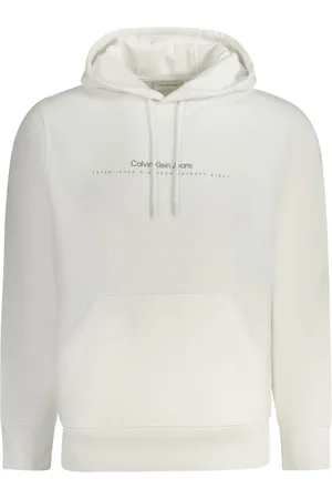 Calvin Klein Hombre, Sudaderas, Blanco, Talla: XL
