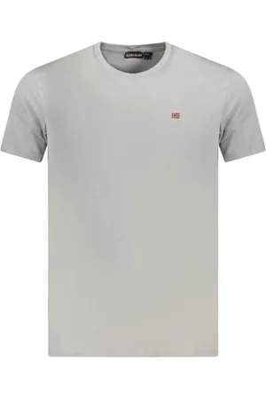 Napapijri Hombre, Camisetas, Gris, Talla: S