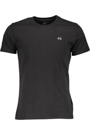 La Martina Hombre, Camisetas, Negro, Talla: L