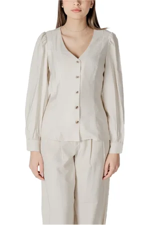 VILA Mujer, Blusas y Camisas, Blanco, Talla: S