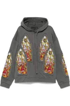 Who Decides War Hombre, Sudaderas, Gris, Talla: M