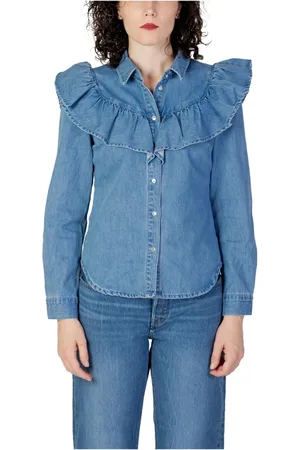 ONLY Mujer, Blusas y Camisas, Azul, Talla: M