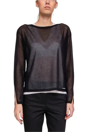 Pinko Mujer, Camisetas, Negro, Talla: M