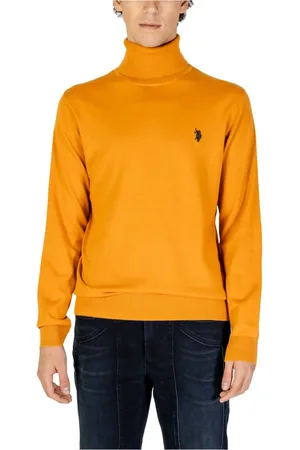 U.S. Polo Assn. Hombre, Jerseys, Naranja, Talla: L