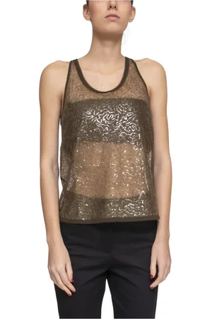 Pinko Mujer, Camisetas, Verde, Talla: S