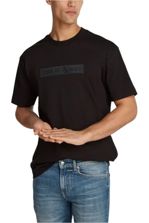 Calvin Klein Hombre, Camisetas, Negro, Talla: S