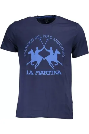 La Martina Hombre, Camisetas, Azul, Talla: XL