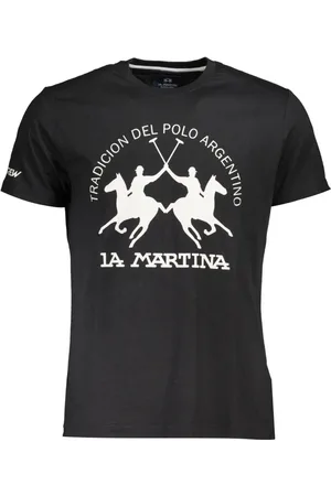 La Martina Hombre, Camisetas, Negro, Talla: M
