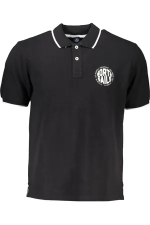 North Sails Hombre, Camisetas, Negro, Talla: M