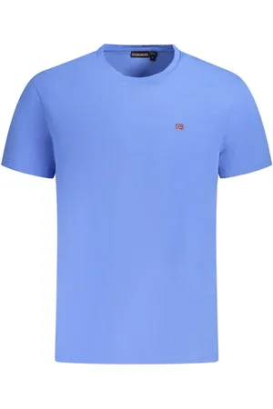 Napapijri Hombre, Camisetas, Azul, Talla: M
