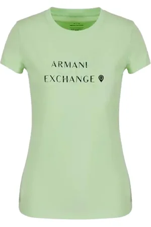 Armani Exchange Mujer, Camisetas, Verde, Talla: S