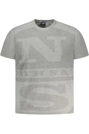 North Sails Hombre, Camisetas, Gris, Talla: 2XL