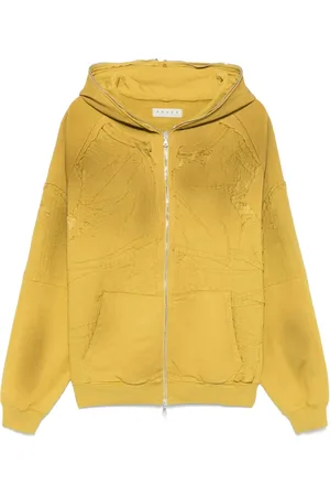 PAURA Hombre, Sudaderas, Amarillo, Talla: M