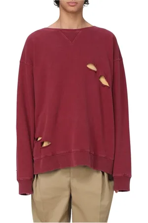 Maison Margiela Hombre, Sudaderas, Rojo, Talla: M